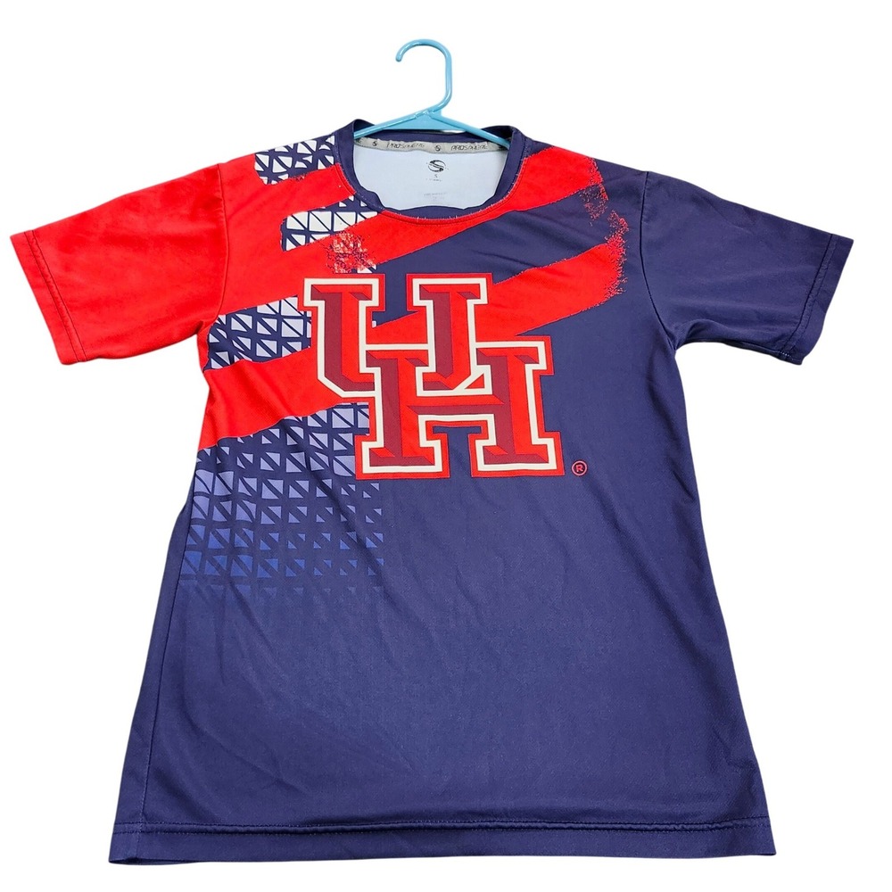 ProSphere Houston Cougars Mens Small Navy Red Sublimated Performance T-Shirt UH